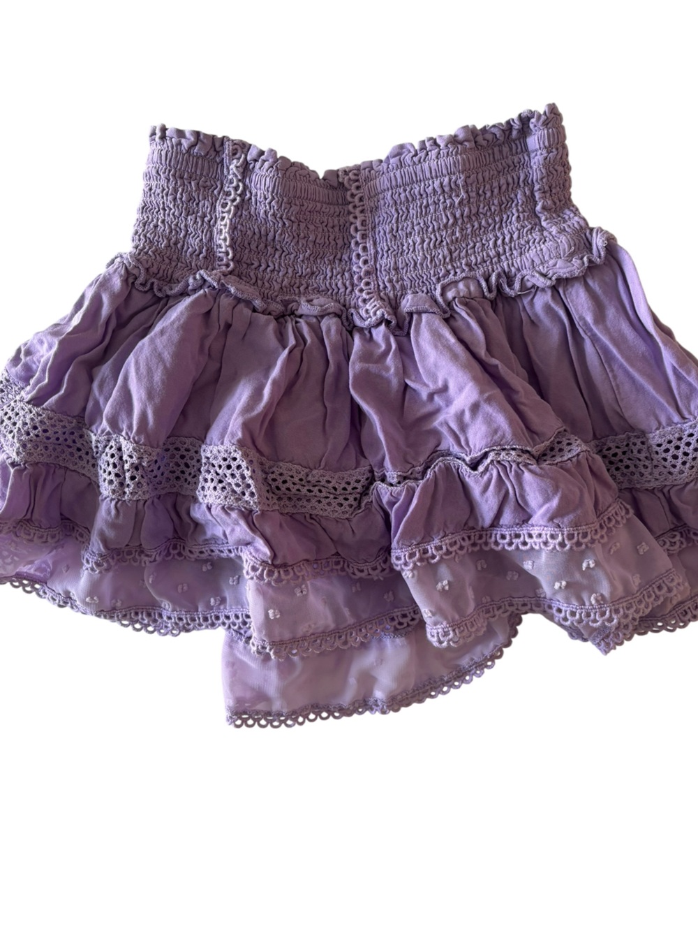 Katie J NYC Girls Lavender Ruffle Skirt Size Small